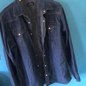 Denim button up